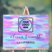 Feuer-Opal-Hintergrund-Acrylschild Acrylschild (Neutral)