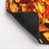 Feuer Orange Lily Blume Mousepad (Ecke)
