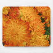 Feuer-Orangen-Chrysanthemen Mousepad (Vorne)