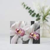 Feuer-Orchidee Postkarte (Stehend Vorderseite)