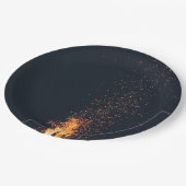 Feuer Pappteller (Schrägansicht)