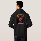 Feuer-Pavian Hoodie (Schwarz voll)