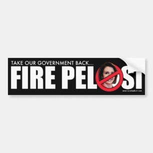 Feuer Pelosi Autoaufkleber