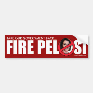 Feuer Pelosi Autoaufkleber