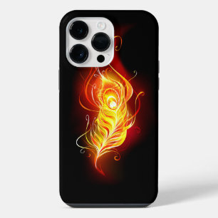 Feuer-Pfauenfeder iPhone 14 Pro Max Hülle