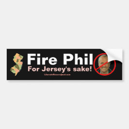 Feuer Phil Murphy… für Jerseys Grund! Autoaufkleber