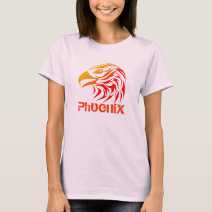Feuer Phoenix (F, mit Text, Farbwahl) T-Shirt