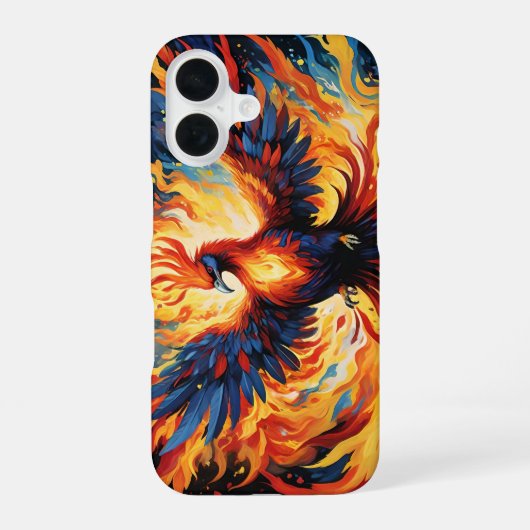 FEUER-PHOENIX MYTHISCH iPhone 16 HÜLLE (Rückseite)