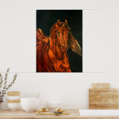 Feuer Poster (Küche)