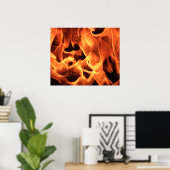 Feuer Poster (Heimbüro)