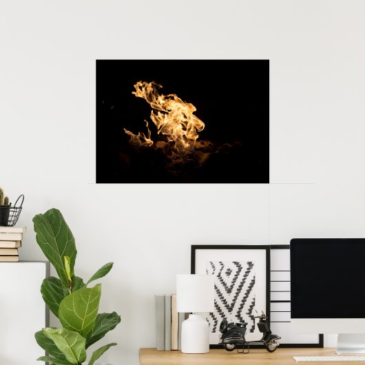 Feuer Poster (Heimbüro)