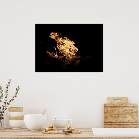 Feuer Poster (Küche)