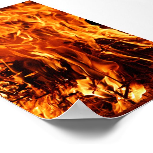 Feuer Poster (Ecke)