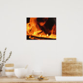 Feuer Poster (Küche)