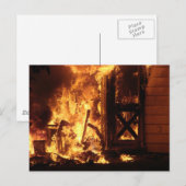 Feuer Postkarte (Vorne/Hinten)