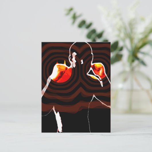 Feuer. Postkarte (Stehend Vorderseite)