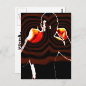 Feuer. Postkarte (Vorne/Hinten)