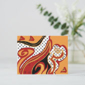 Feuer Postkarte (Stehend Vorderseite)