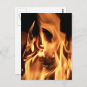 Feuer Postkarte (Vorne/Hinten)