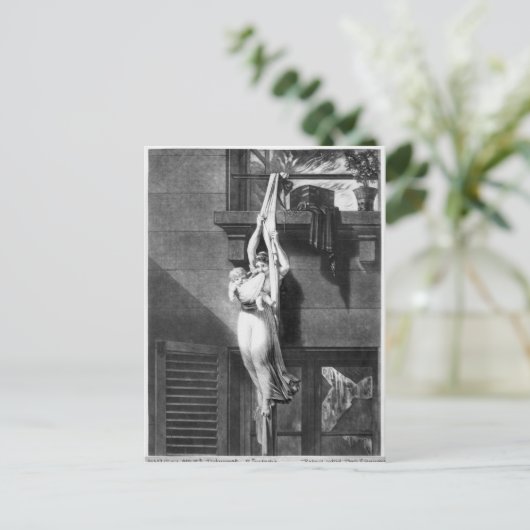 Feuer Postkarte (Stehend Vorderseite)