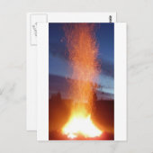 Feuer Postkarte (Vorne/Hinten)