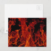 Feuer Postkarte (Vorne/Hinten)