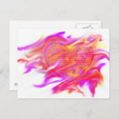 Feuer Postkarte (Vorne/Hinten)