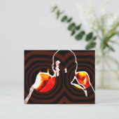 Feuer. Postkarte (Stehend Vorderseite)