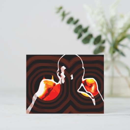 Feuer. Postkarte (Stehend Vorderseite)