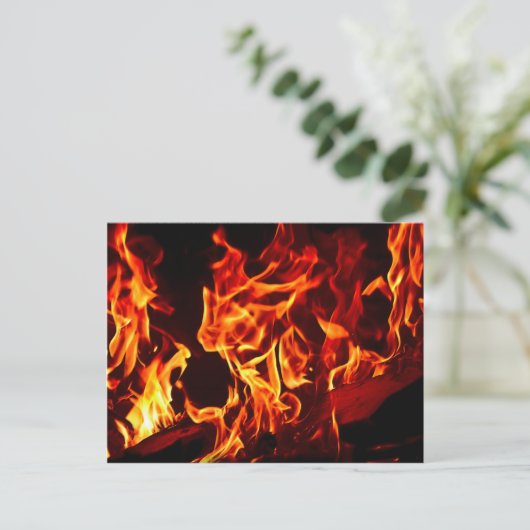 Feuer Postkarte (Stehend Vorderseite)