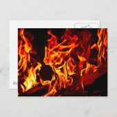 Feuer Postkarte (Vorne/Hinten)