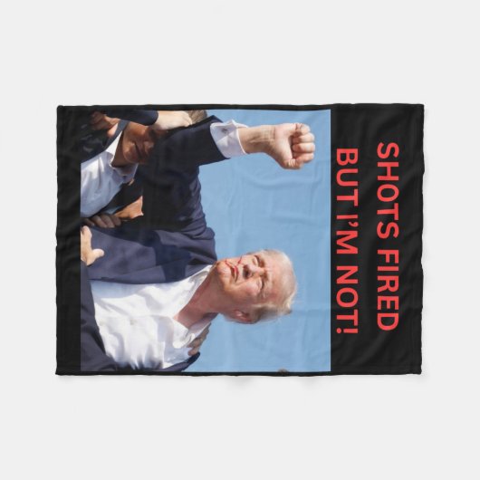 Feuer! Präsident Trump Fleecedecke (Vorderseite (Horizontal))