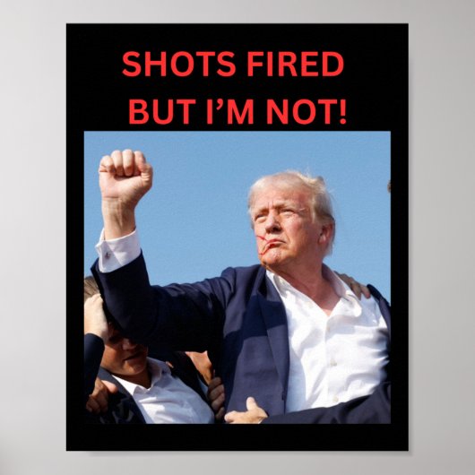 Feuer! Präsident Trump Poster (Vorne)