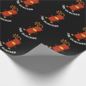 Feuer Quacker Funny Fireworks Puff Dark BG Geschenkpapier (Ecke)