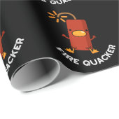 Feuer Quacker Funny Fireworks Puff Dark BG Geschenkpapier (Rolleneckpunkt)