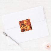 Feuer Quadratischer Aufkleber (Umschlag)