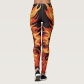 Feuer Rad Leggings (Rückseite)