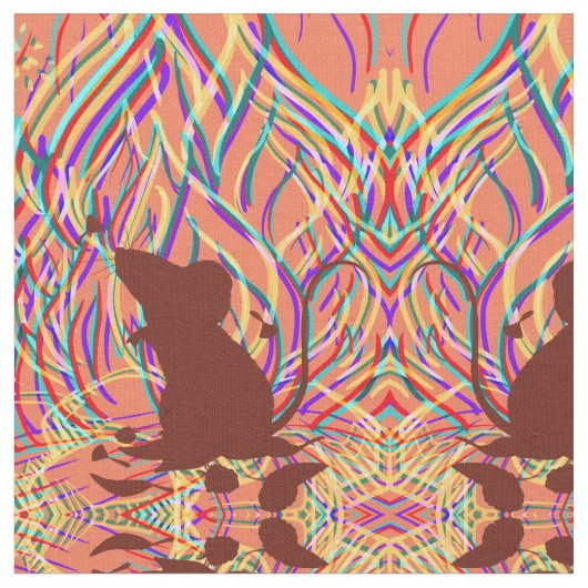 FEUER-RATTE! STOFF (Nahaufnahme)