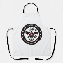 Feuer Rauch Geschmack BBQ Grill Emblem