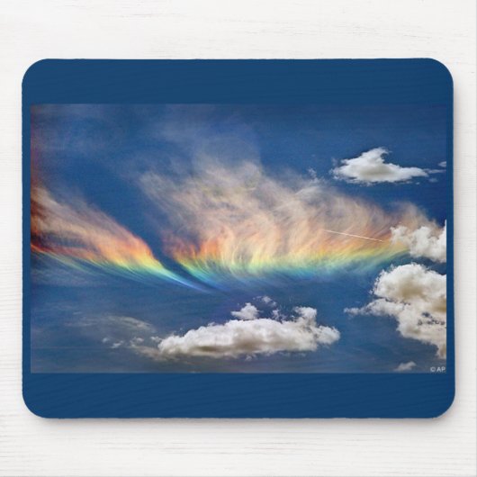 Feuer-Regenbogen Mousepad (Vorne)