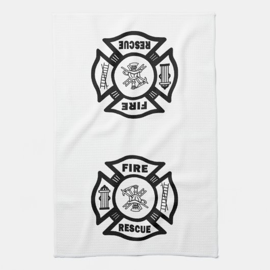 Feuer-Rettung Geschirrtuch (Vertikal)