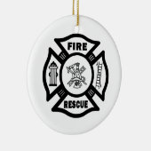 Feuer-Rettung Keramik Ornament (Rechts)