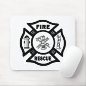 Feuer-Rettung Mousepad (Mit Mouse)