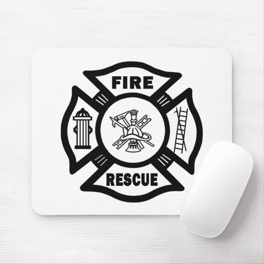Feuer-Rettung Mousepad (Mit Mouse)