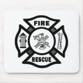 Feuer-Rettung Mousepad (Vorne)