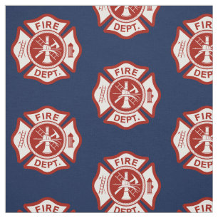 Feuer-Rettungs-Malteserkreuz-Symbol-Marine Stoff