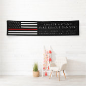 Feuer-Rettungs-themenorientierte amerikanische Banner (Insitu)