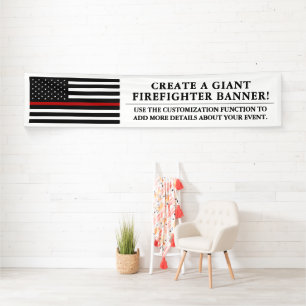 Feuer-Rettungs-themenorientiertes Flagge-lang Wei Banner