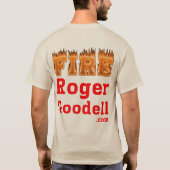 Feuer Roger Goodell Baseball Stil Männer T - Shirt (Rückseite)