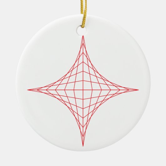 Feuer (rot) keramik ornament (Vorne)